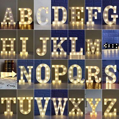 Edelstahl LED Marke Liebesbriefe für Hochzeitsschmuck Lichter perfekte Ergänzung