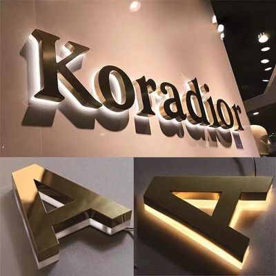 Bereitstellung von LED 3D-Schild für leuchtende Edelstahl Aluminium PC Acryl 3D-Briefe
