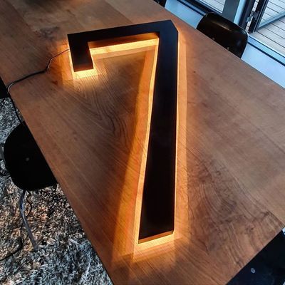 Außenschilder Custom 3d Logo Hintergrundbeleuchtung Licht Schild für Unternehmen Beleuchtung Werbung