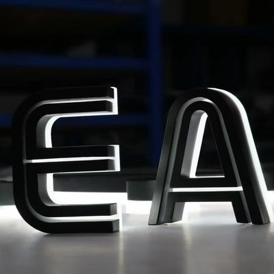 12V Eingangsspannung Hintergrundbeleuchtung Werbung Metallkanal Briefzeichen für Schnee Schildschild Wort