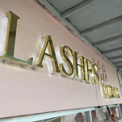 Arbeitszeit 50000 Stunden Custom LED Acryl Hintergrundbeleuchtung 3D-Signal für Firmenlogo Schnee