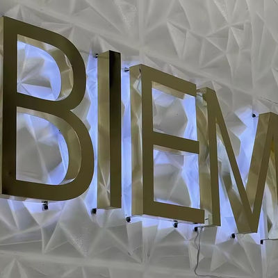 Schnee-LED-LED mit Acryl-Hintergrundbeleuchtung 3D-Schild für Büro-Logo