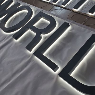 3D-Metall-Titan-Wand-Logozeichen für die Wandmontage