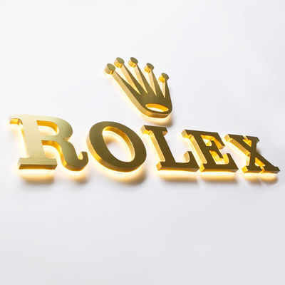 Wandmontierte Installation Metall-Hintergrundbeleuchtung Zeichen für benutzerdefinierte 3D-LED-Aluminium-Brieflicht