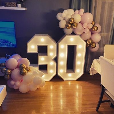 Edelstahl LED Marke Liebesbriefe für Hochzeitsschmuck Lichter perfekte Ergänzung