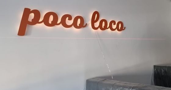 Customized Metal Led Lighting Strip Elektro-Gold-Spiegelzeichen für Innen- und Außenbereich