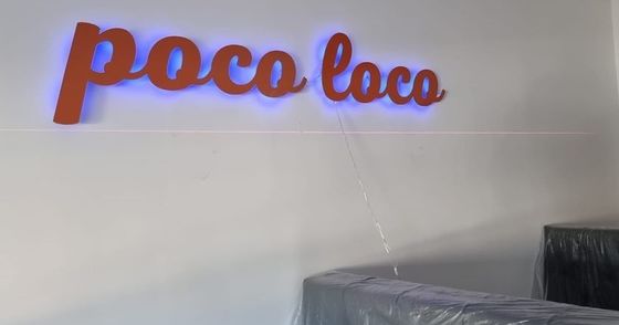 Customized Metal Led Lighting Strip Elektro-Gold-Spiegelzeichen für Innen- und Außenbereich