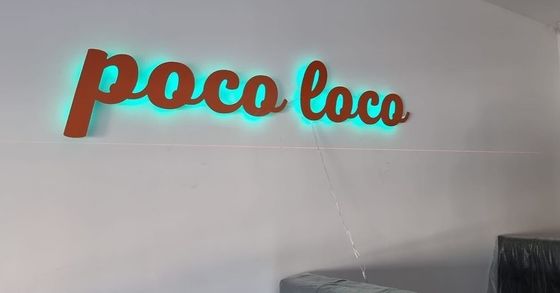 Customized Metal Led Lighting Strip Elektro-Gold-Spiegelzeichen für Innen- und Außenbereich