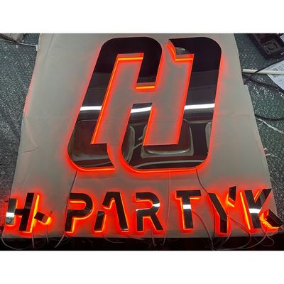 Büro Wohnkultur Name Logo Unternehmen LED Metallschild Acryl LED Beleuchtungsschild Custom
