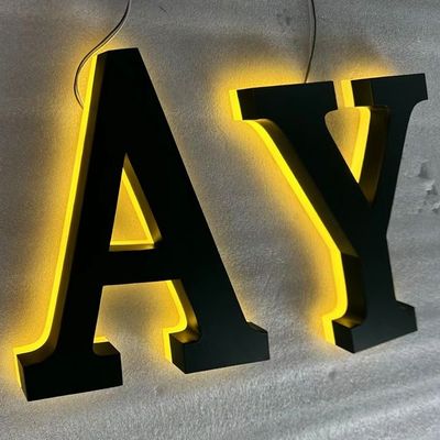 Büro Wohnkultur Name Logo Unternehmen LED Metallschild Acryl LED Beleuchtungsschild Custom