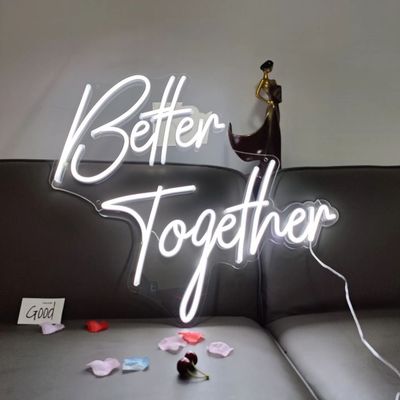 Plug-Powered Custom Neon Marquee Licht Up Briefe für Hochzeitsfeier Willst du mich heiraten