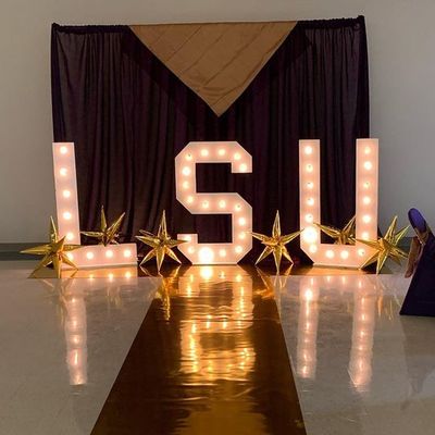 Edelstahl Mini Hochzeit LED Marquee Briefe Licht für Heimdekoration Party in Hotels