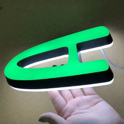 50.000 Arbeitsstunden lebenslang auffälliges 3D-LED-Harz Acryl-Café-Laden-Schild