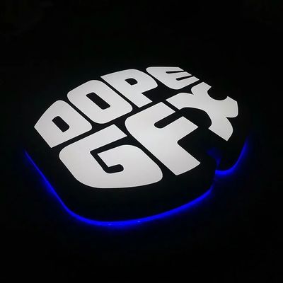 50.000 Arbeitsstunden lebenslang auffälliges 3D-LED-Harz Acryl-Café-Laden-Schild