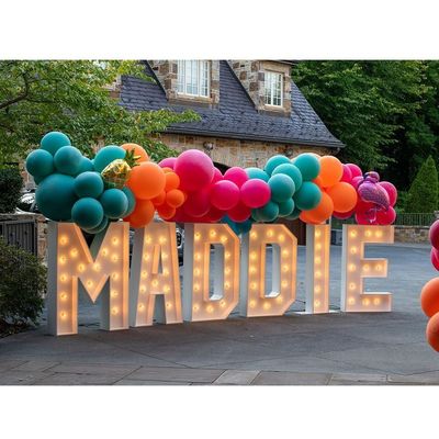Customized Größe Edelstahl LED Marquee Briefe für Outdoor-Hochzeitsfeier Anzeige