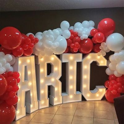 Customized Größe Edelstahl LED Marquee Briefe für Outdoor-Hochzeitsfeier Anzeige