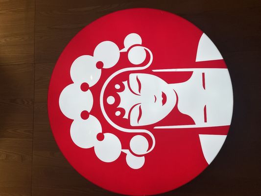 angepasste Farbe Wandmontierte Aluminium Slim Frame LED-Lichtbox für den Verkauf von Kettenläden