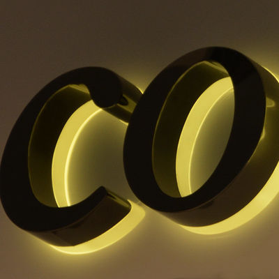 Custom Metal Logo Sign Edelstahl Hintergrundbeleuchtung Außenbeleuchtung Werbebrief
