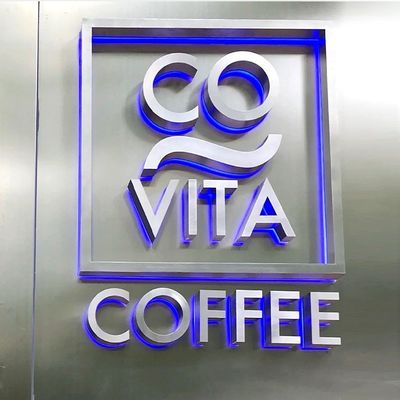 50000 Arbeitsstunden Lebensdauer Custom Mall Signage 3D Acrylic LED Licht Schild für Hochzeit