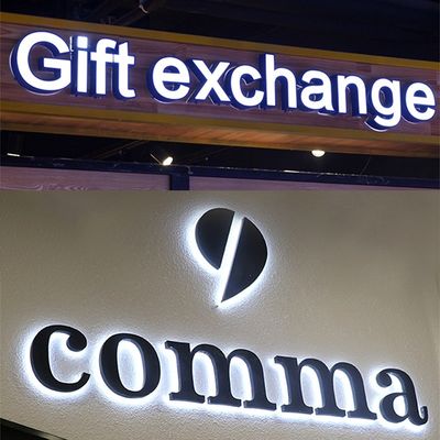 50000 Arbeitsstunden Lebensdauer Custom Mall Signage 3D Acrylic LED Licht Schild für Hochzeit