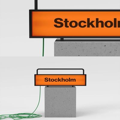 Maßgeschneiderte Größe Außenleuchtkastenschild mit Edelstahlrahmen und LED-Lichtquelle