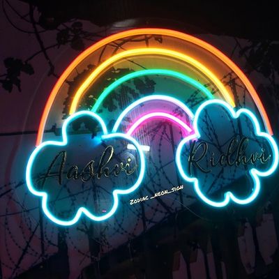 Teegrüner kundenspezifischer Wandgehänger Neon-Schild Licht USB/Batteriebetrieb Geburtstagsgeschenk Wandkunst Led Neon Nachtlicht