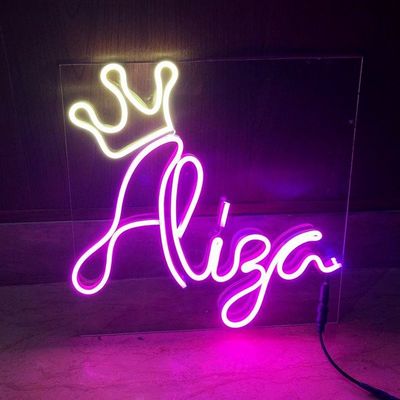 Teegrüner kundenspezifischer Wandgehänger Neon-Schild Licht USB/Batteriebetrieb Geburtstagsgeschenk Wandkunst Led Neon Nachtlicht