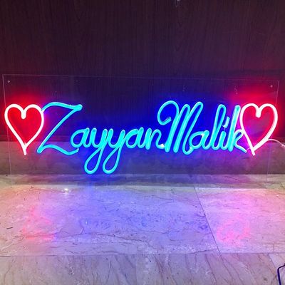 Teegrüner kundenspezifischer Wandgehänger Neon-Schild Licht USB/Batteriebetrieb Geburtstagsgeschenk Wandkunst Led Neon Nachtlicht