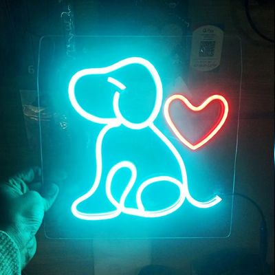 Teegrüner kundenspezifischer Wandgehänger Neon-Schild Licht USB/Batteriebetrieb Geburtstagsgeschenk Wandkunst Led Neon Nachtlicht