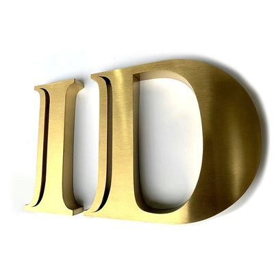 Metallbuchstaben-Logo mit Rostschutz-Beschichtung Werbung Custom Color 30 C Design
