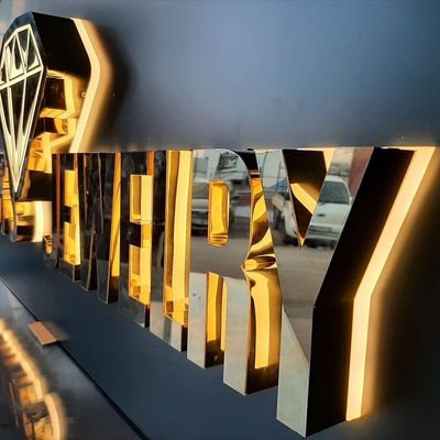 LED-Module beleuchten für Ihr Unternehmen benutzerdefinierte Buchstaben und Logos aus Edelstahl