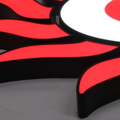 25C angepasste Edelstahl-Innenwand-Brief-Logo-Schild für Werbeanzeigen