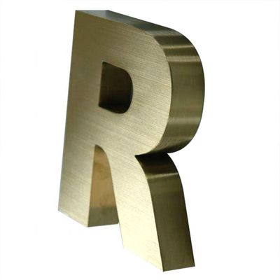 3D-Buchstaben aus Edelstahl für Minjiang Schnee