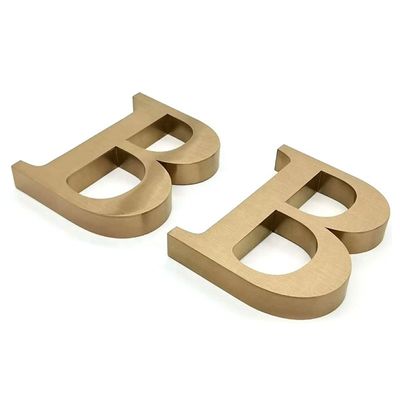 3D-Buchstaben aus Edelstahl für Minjiang Schnee