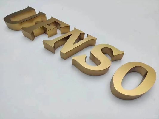 Gold Werbung 3D LED Elektronische Schilder für Geschäfte Logo Lichtbrett Anzeige Promotion