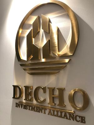 Gold Werbung 3D LED Elektronische Schilder für Geschäfte Logo Lichtbrett Anzeige Promotion