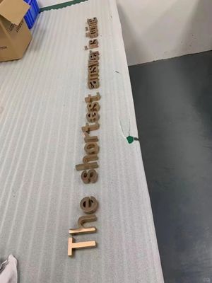 Gold Werbung 3D LED Elektronische Schilder für Geschäfte Logo Lichtbrett Anzeige Promotion