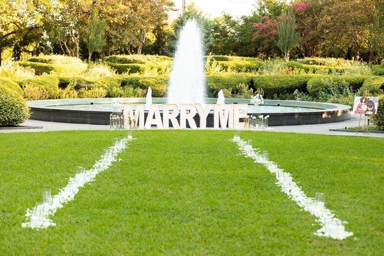 Heiratsantrag Neon-Schild Markiß Licht Briefe Dekoration