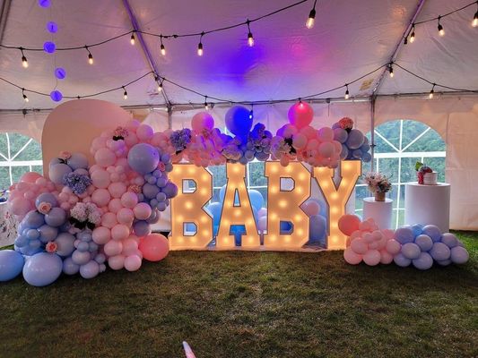 Custom Marquee Light Up Letters Neon Schild für Ihre Hochzeit Ein Paar aus dem Himmel