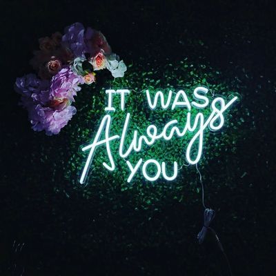 Custom Marquee Light Up Letters Neon Schild für Ihre Hochzeit Ein Paar aus dem Himmel