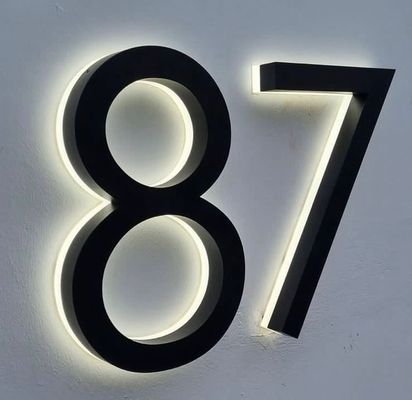 Außenschilder Custom 3d Logo Hintergrundbeleuchtung Licht Schild für Unternehmen Beleuchtung Werbung