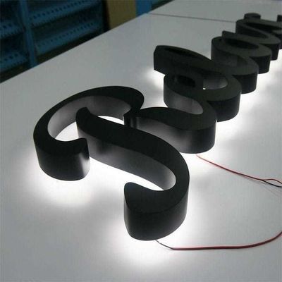 Custom Metal Outdoor Beleuchtete 3D-Schilder Rückseite LED-Leuchtturm Nummer für Hochzeiten