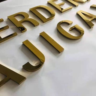 Anpassbare LED-Schilder aus Edelstahl für A-Z und Nummern Alphabet