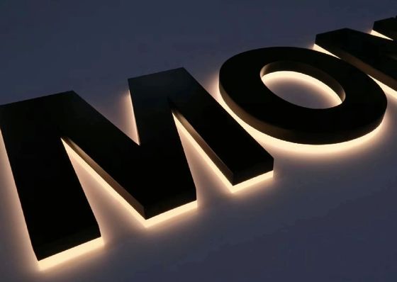 Customized Größe Hintergrundbeleuchtung Buchstaben für Büro Wand LED Zeichen Logo Indoor Business Zeichen