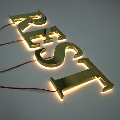 LED-Streifen Lichtquelle Custom Metal Storefront Außenfront 3D-Shop-Geschäftsschilder