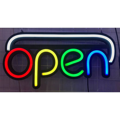 Neon-Licht-Kaffee-Tasse Offenes Glasschild Arbeitszeit 20000 Stunden Ideal für Cafés