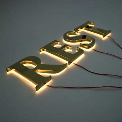 LED-Streifen Lichtquelle Custom Metal Storefront Außenfront 3D-Shop-Geschäftsschilder