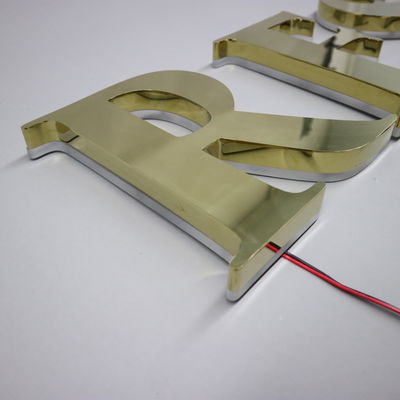 LED-Streifen Lichtquelle Custom Metal Storefront Außenfront 3D-Shop-Geschäftsschilder