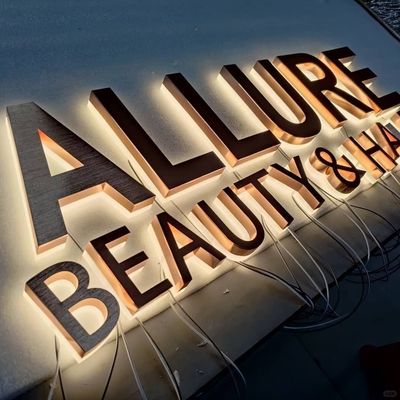 Custom Business Shop Außenwand hängende Acryl-Logo-Schildertafel für Unternehmen