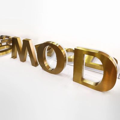 Kleine Buchstaben Logo 3D Acryl Business Signage für Büro und Geschäft 12V Eingangsspannung